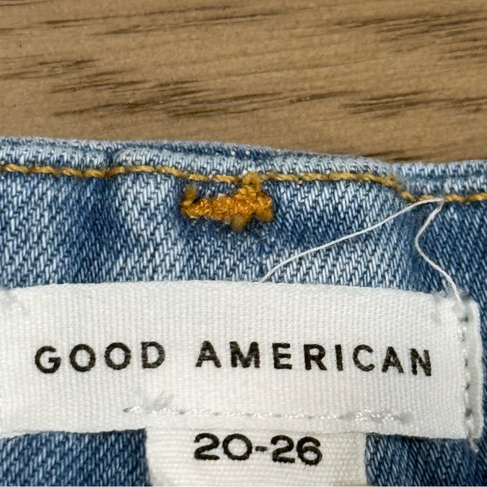 Good American High Rise Skinny Jeans Stretch Denim‎ Cropped Ankle Womens 20 26 - Picture 10 of 12